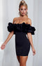 Robe corset satinée couleur noire | Maison du Corset