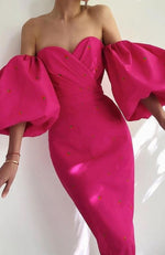 une Robe longue rose style corset | Maison du Corset
