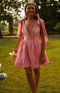robe corset rose pâle