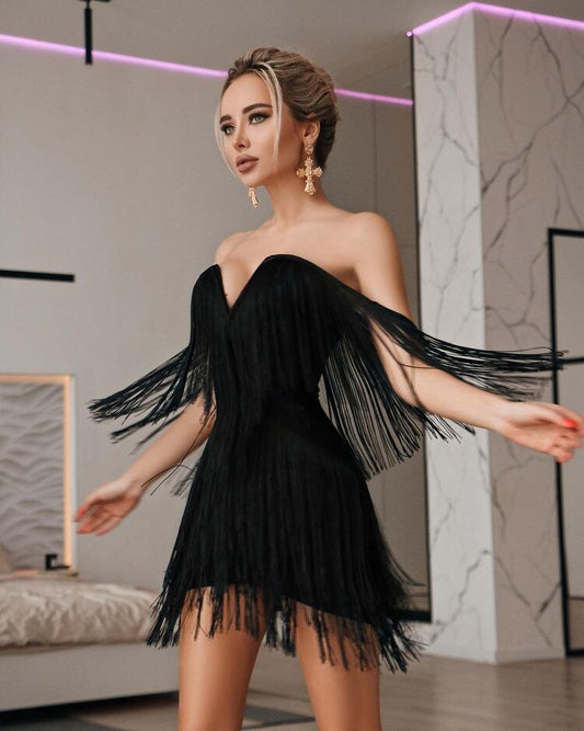robe top corset de couleur noire